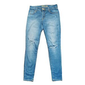 OLD NAVY Low Rise Rock Star Distressed Sz 6 Women's Stretch Jeans